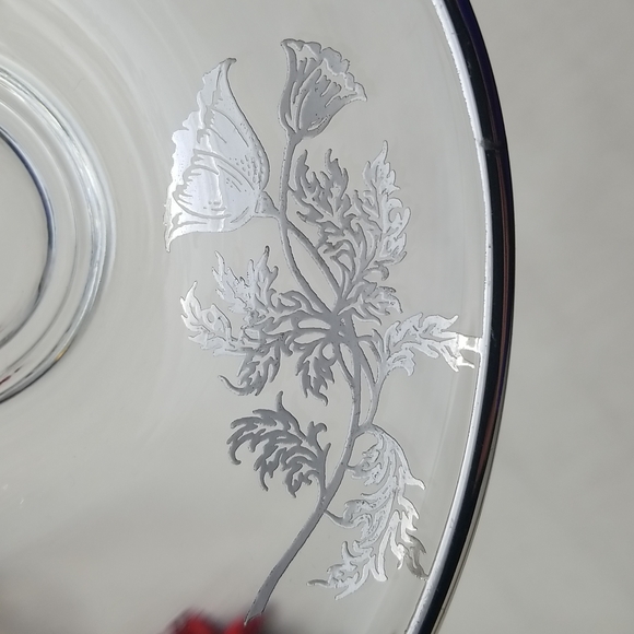 Viking Epic Flanders Silver Flower Divided Dish - Picture 5 of 16